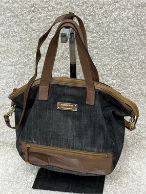 Burberry Denim Crossbody Shoulder Bag